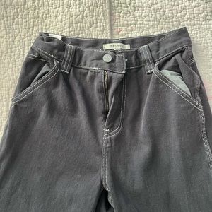 pacsun black jeans with white stitching